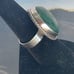 Vintage Malachite and sterling ring sz 7.5
