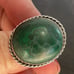Vintage Malachite and sterling ring sz 7.5