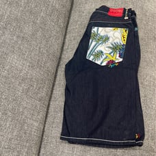 Men’s COOGI designer jeans shorts with C