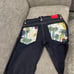 Men’s COOGI designer jeans shorts with C