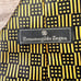 Ermenegildo Zegna Auth Mens Black Yellow 100% Silk Dress Neck Tie Made In Italy