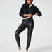 SPANX Faux Leather Black Leggings Large