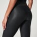 SPANX Faux Leather Black Leggings Large