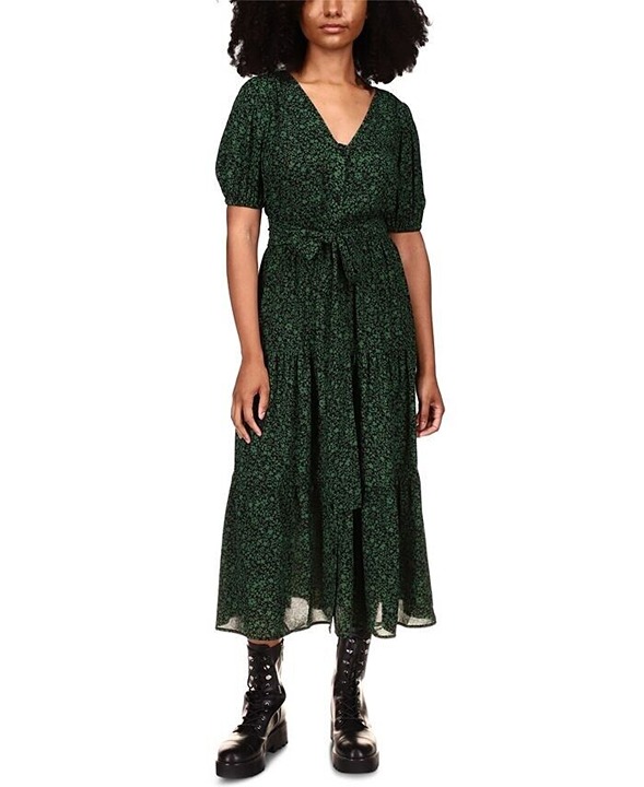 MICHAEL MICHAEL KORS Printed Belted Dress P/S