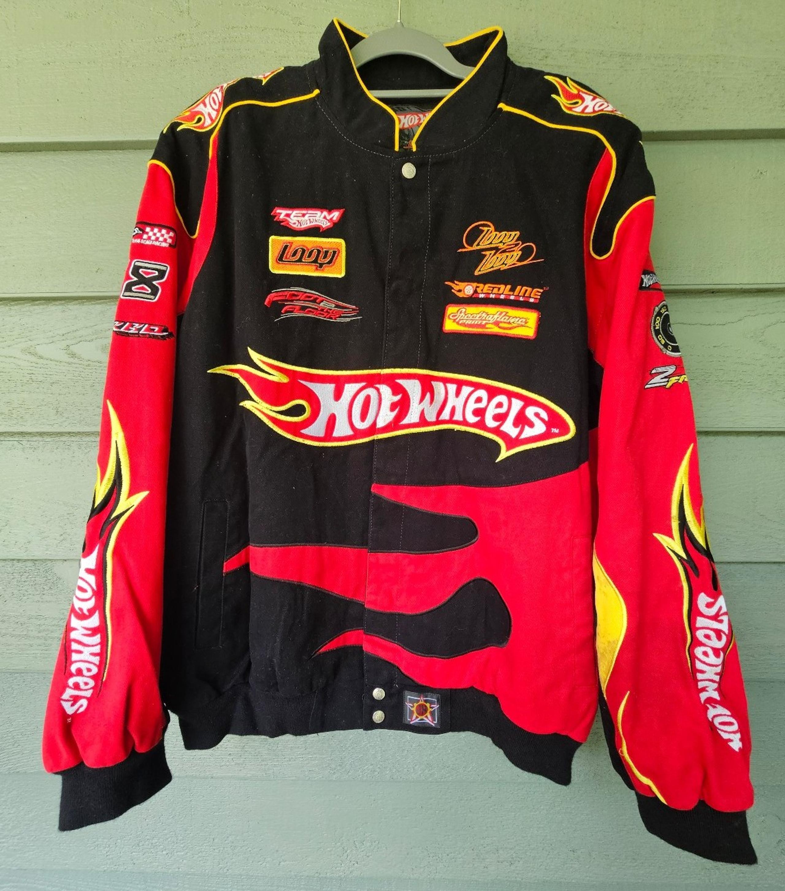 Vintage JH Design Hot Wheels Nascar Racing Jacket Men's Size X-Large Rare!!!