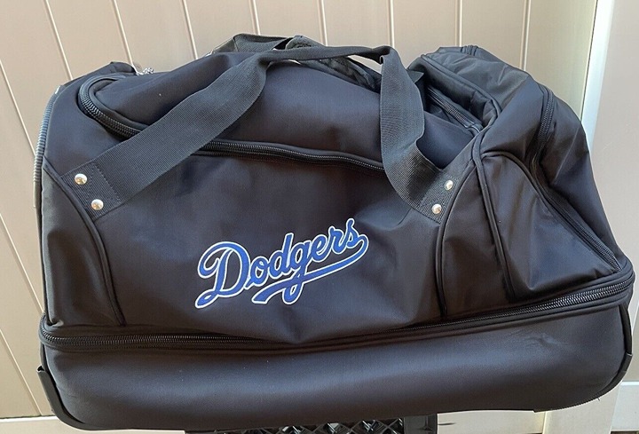 Los Angeles Dodgers Luggage Denco Vintage Black blue Wheels Multiple Pickets