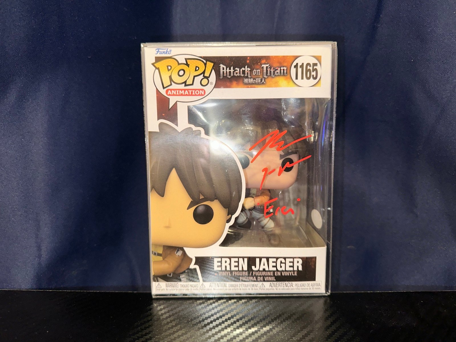 Signed Eren Jaeger Funko Pop #1165