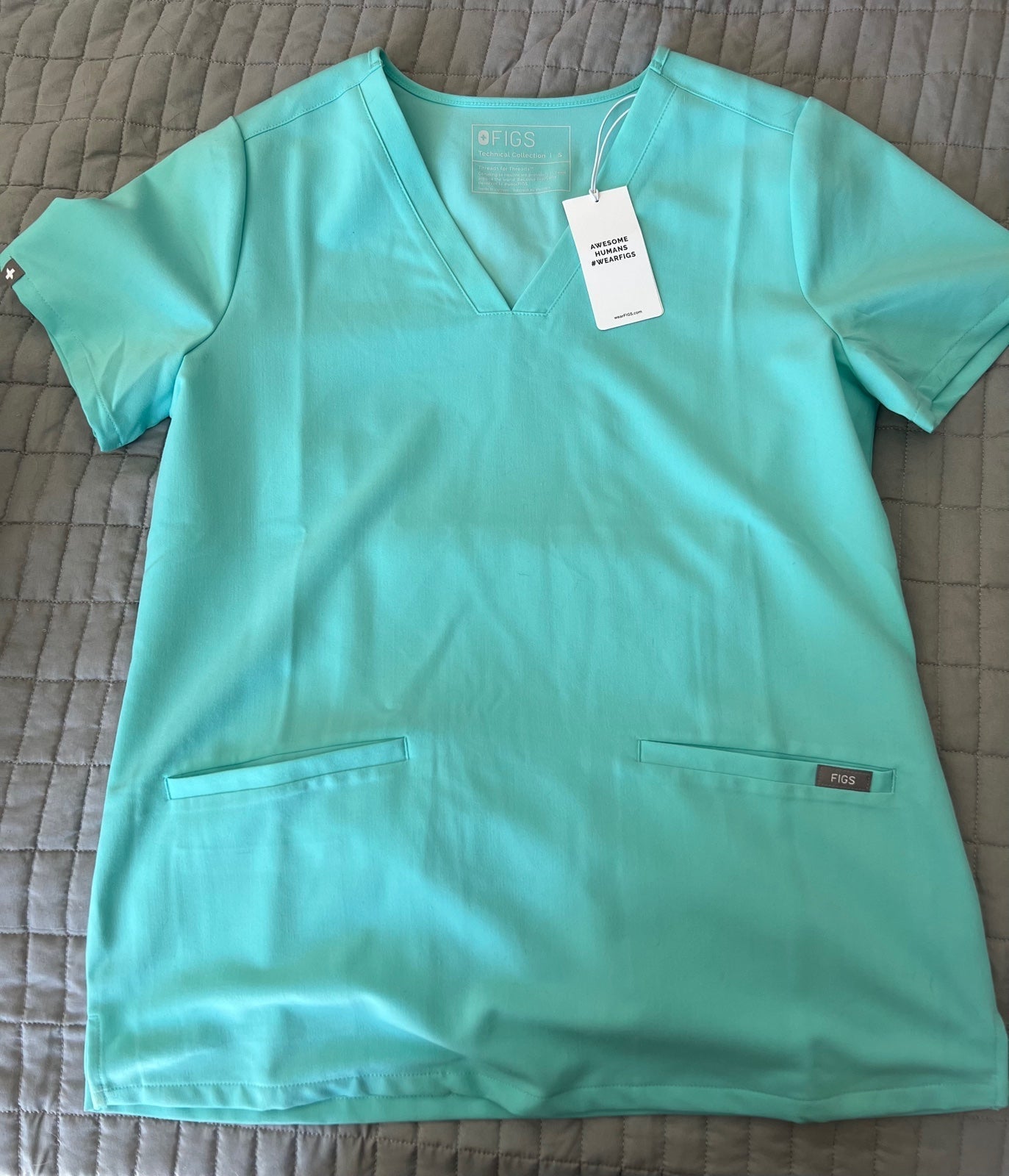 Fig clothing scrub set in Aqua