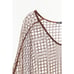 ZARA SEQUIN MESH KAFTAN DRESS