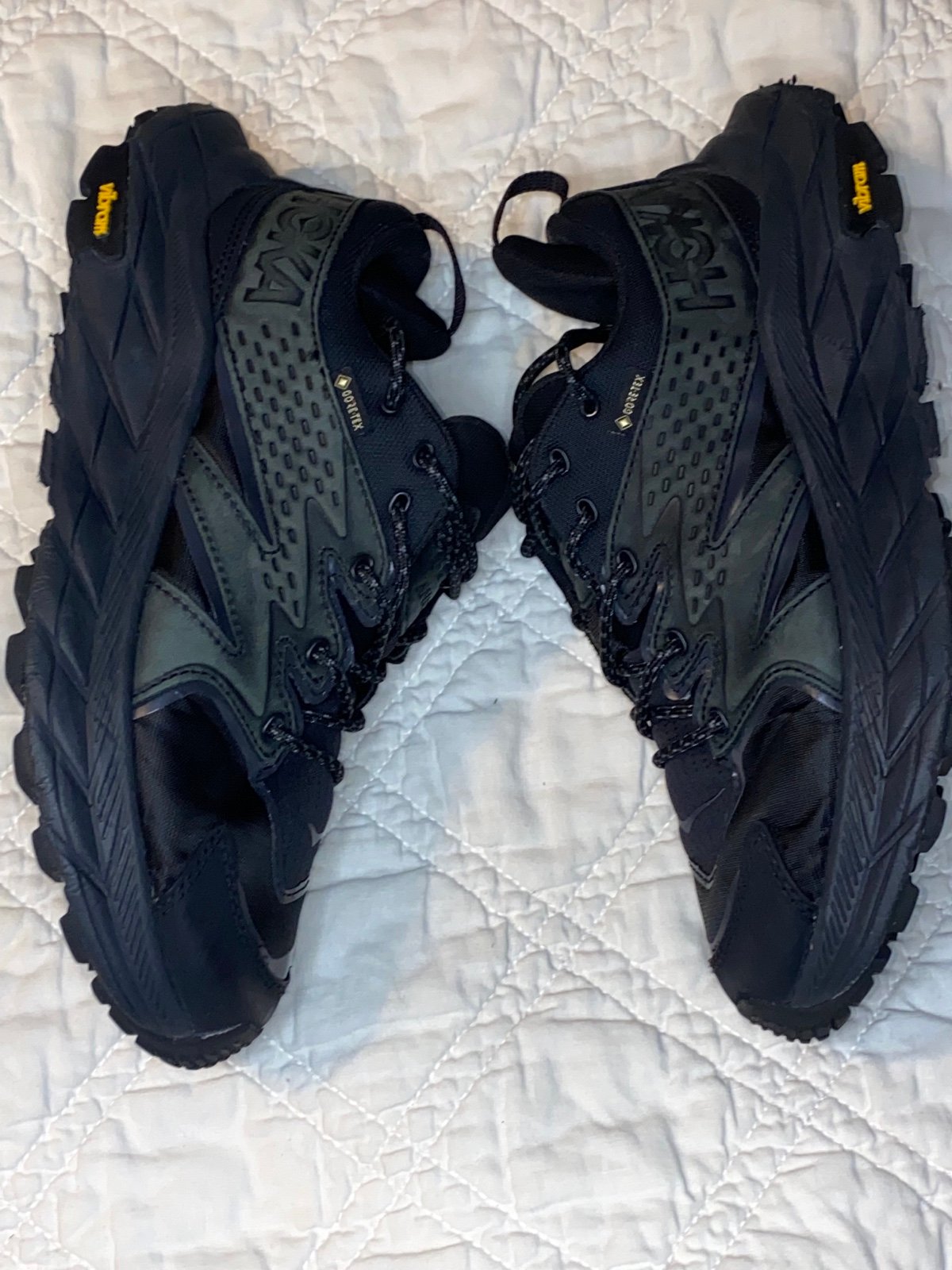 Hoka One One Anacapa 2 Low GTX Black Women's Sz 8.5B Gore-Tex Running Shoes