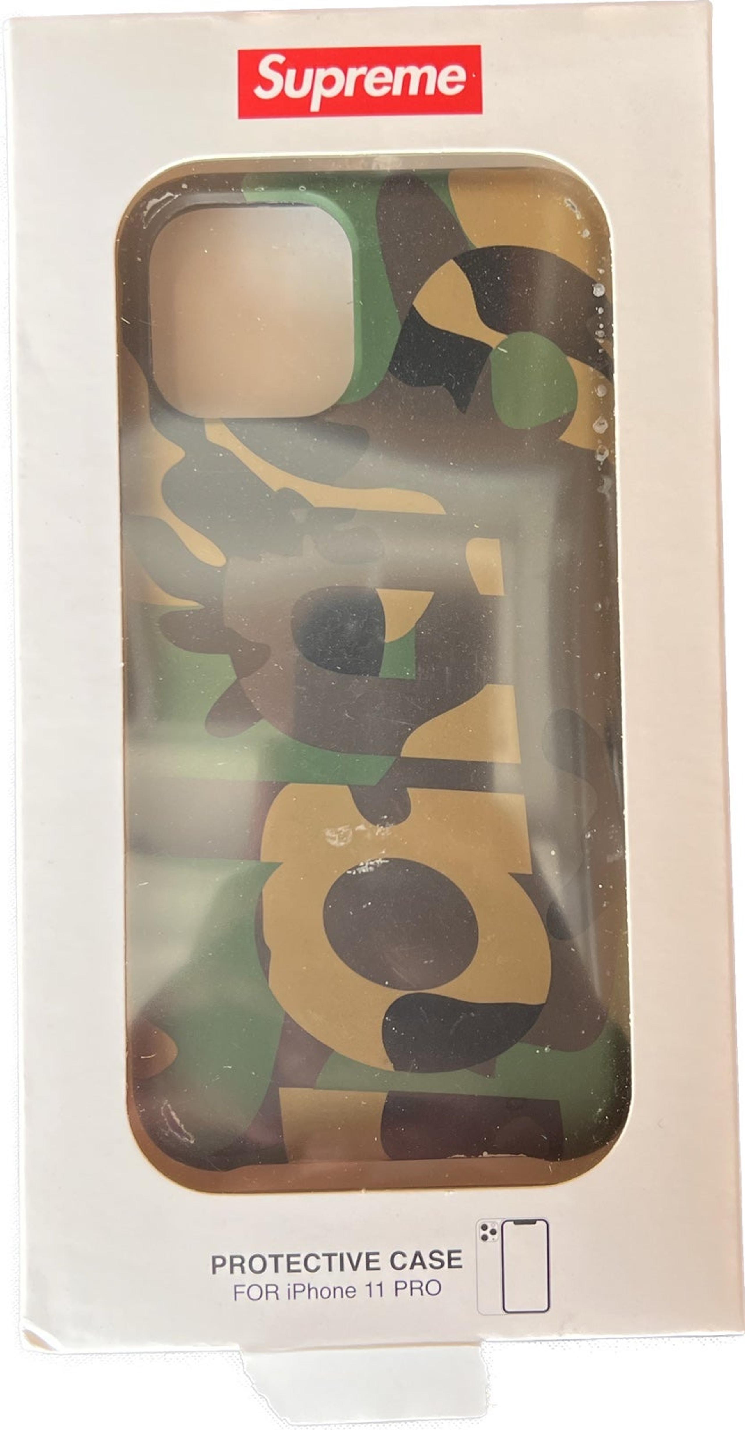 SUPREME NEW YORK CAMO IPHONE 11 PRO CASE CAMO FW20. PRE-OWNED