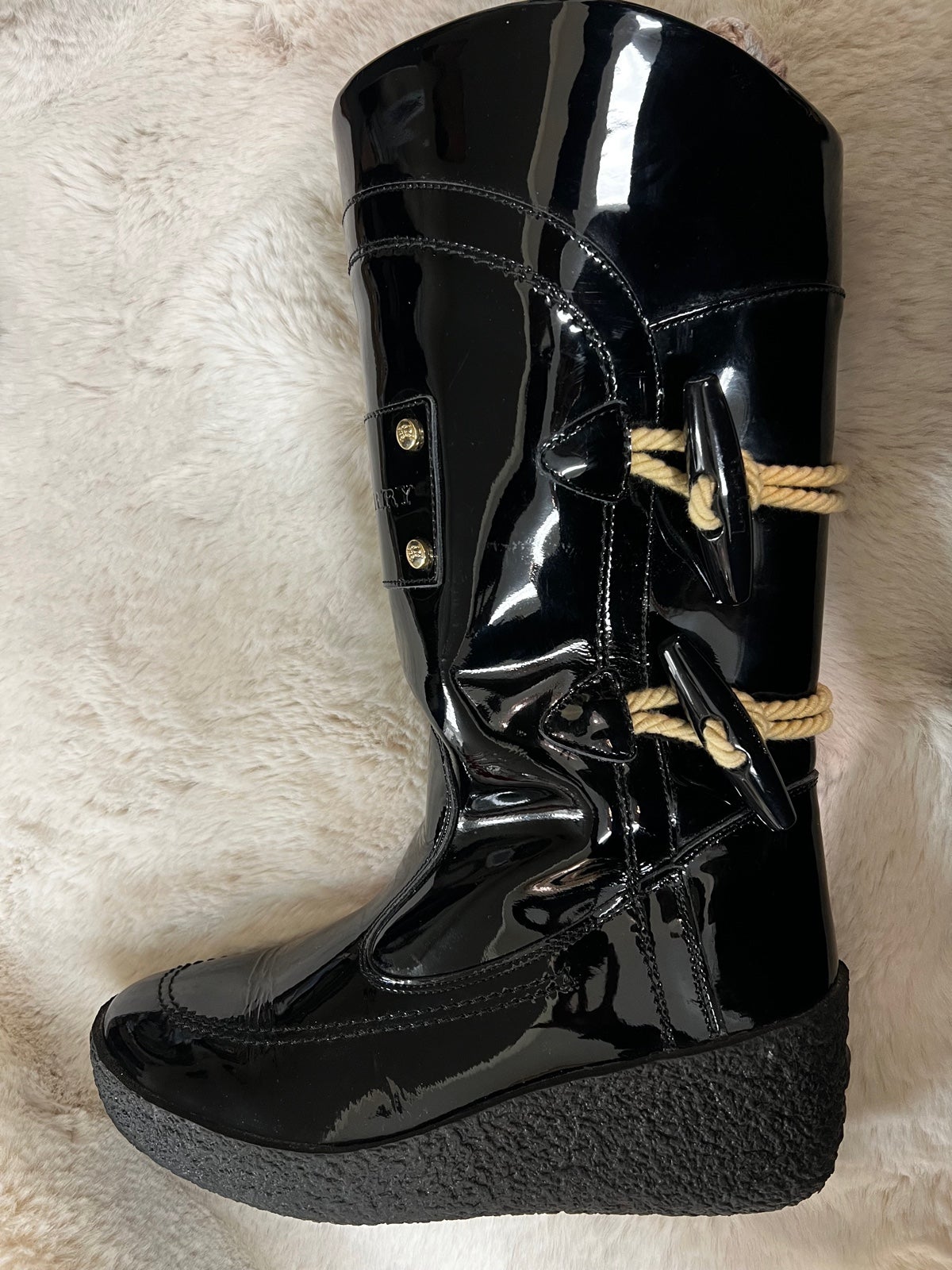 Burberry rain boots