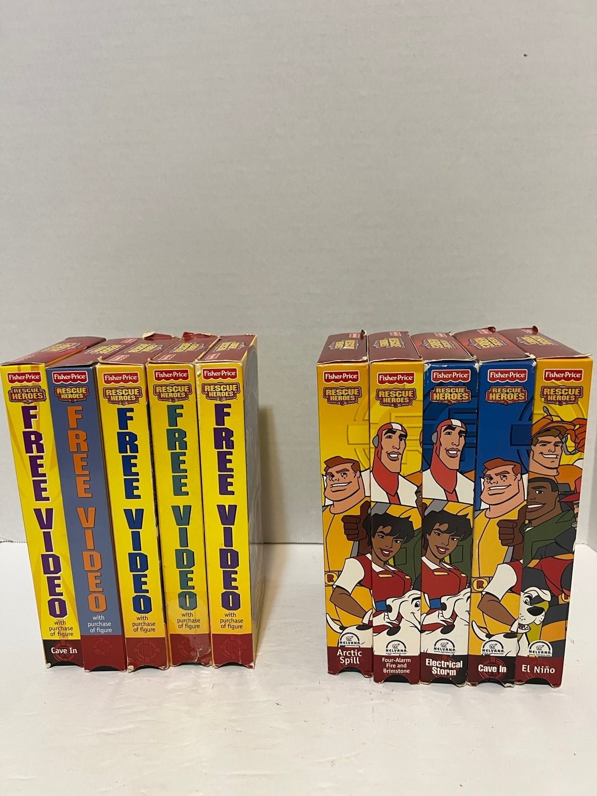 Vintage 1999 Fisher Price Rescue Heroes VHS Lot Used