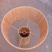 Natural and Black raffia lamp, raffia lampshade, Handmade in Rattan,wicker shade