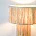 Natural and Black raffia lamp, raffia lampshade, Handmade in Rattan,wicker shade