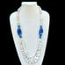 Long baroque pearl and agate neckace