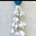 Long baroque pearl and agate neckace