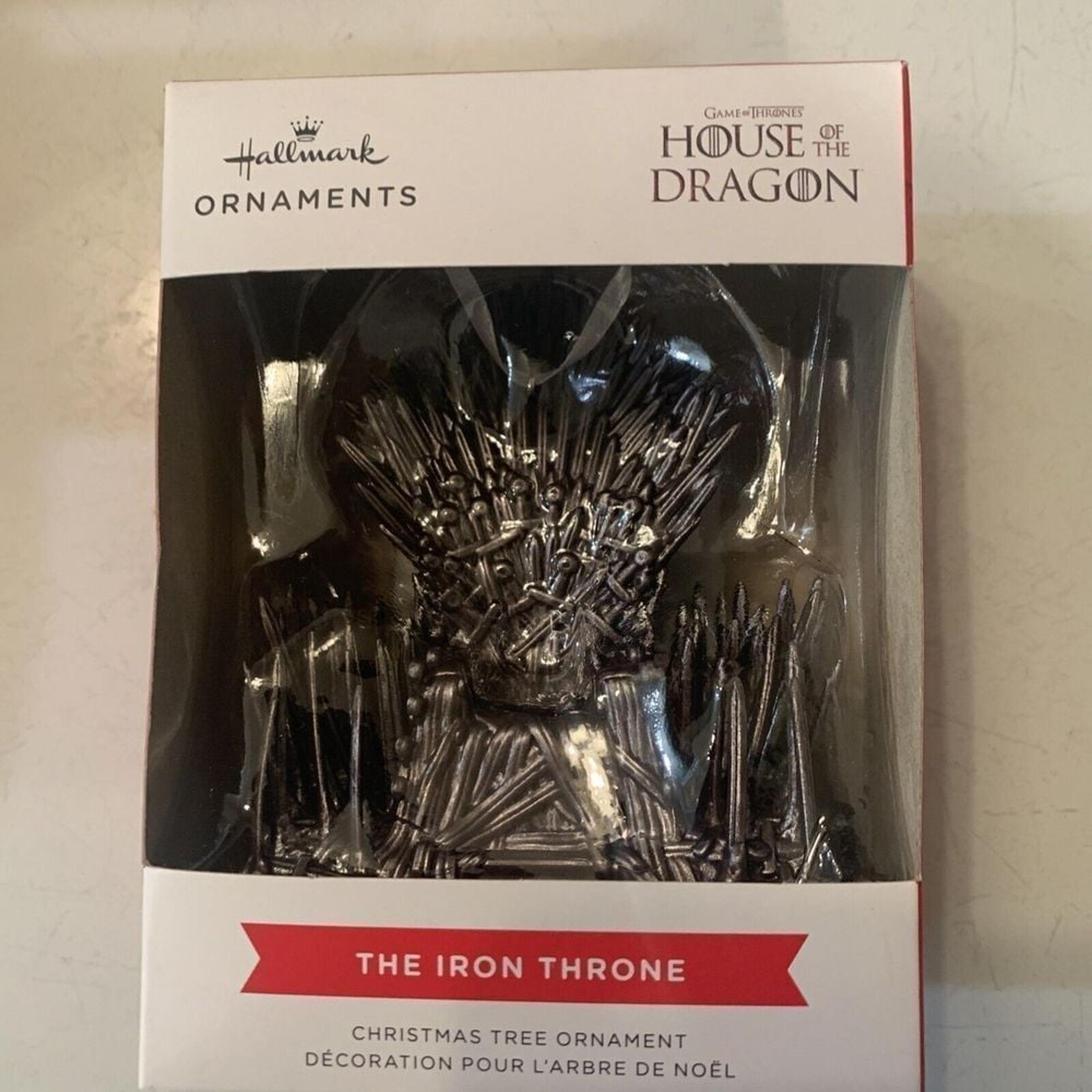 Hallmark House Of The Dragon Iron Throne Christmas Ornament 2023