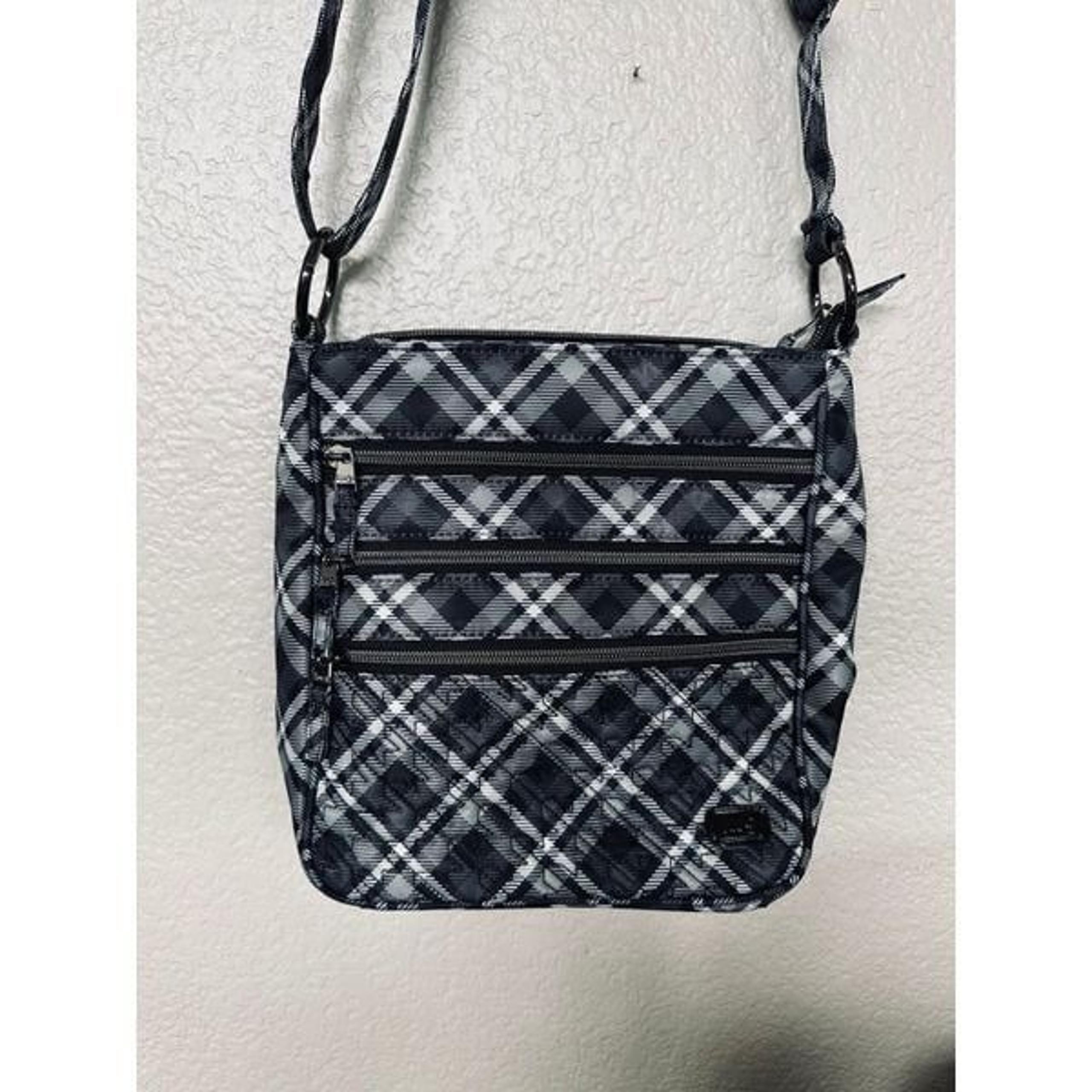 Lug Diamond Plaid Breezer Crossbody Bag Purse
