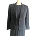 Vintage Garfield & Marks Black Dress Suit Two Piece Sz 4 Womens Classic Textured