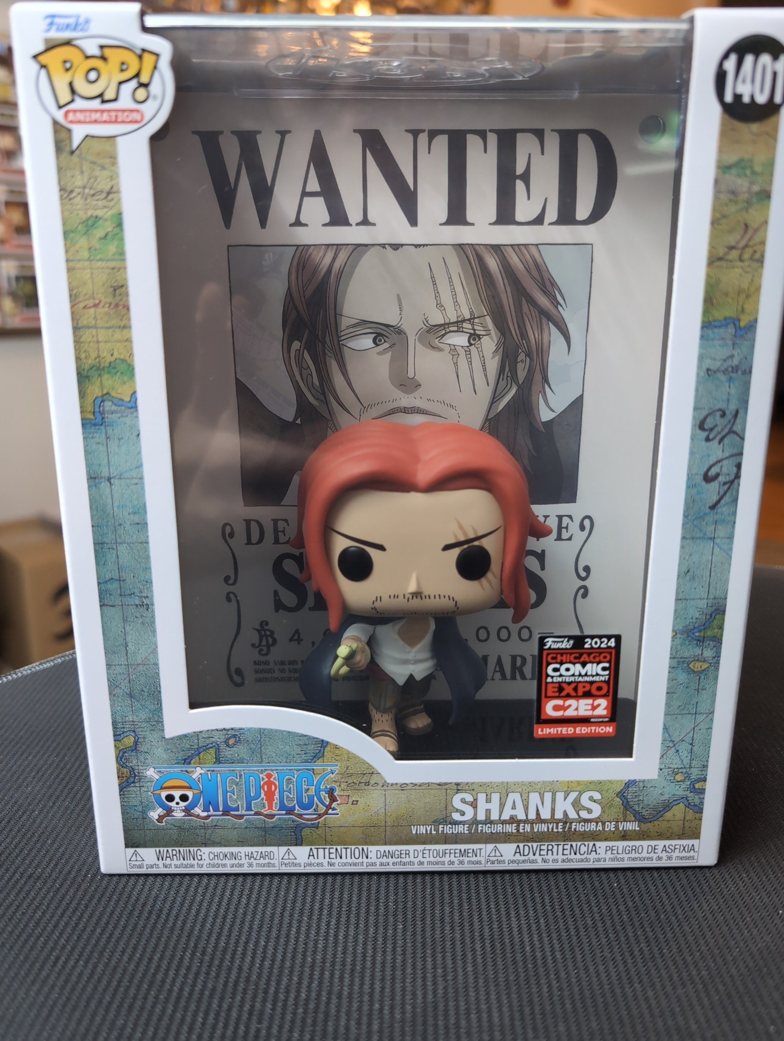 Shanks Wanted Poster C2E2 Exclusive Con Sticker