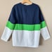 NWT French Connection Navy White Green Colorblock Tunic Shirt Blouse Top Size 6
