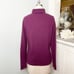 ORDOS Pure Cashmere Purple Turtleneck Sweater Small