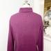 ORDOS Pure Cashmere Purple Turtleneck Sweater Small