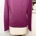 ORDOS Pure Cashmere Purple Turtleneck Sweater Small