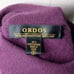 ORDOS Pure Cashmere Purple Turtleneck Sweater Small