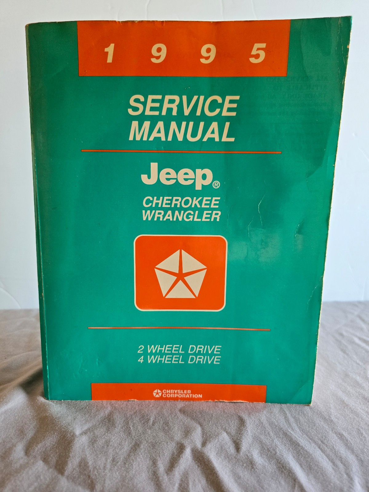 1995 Jeep Cherokee Jeep Wrangler Shop Service Manual 2x4 4x4
