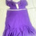 Never a wallflower new with defects Rachel Dress Purple Cotton Windowpane XS