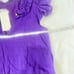 Never a wallflower new with defects Rachel Dress Purple Cotton Windowpane XS