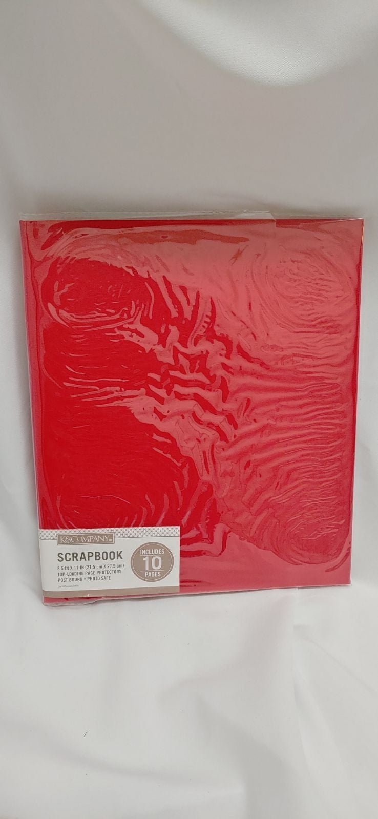 3 Red Leather Cover Scrapbook binder New