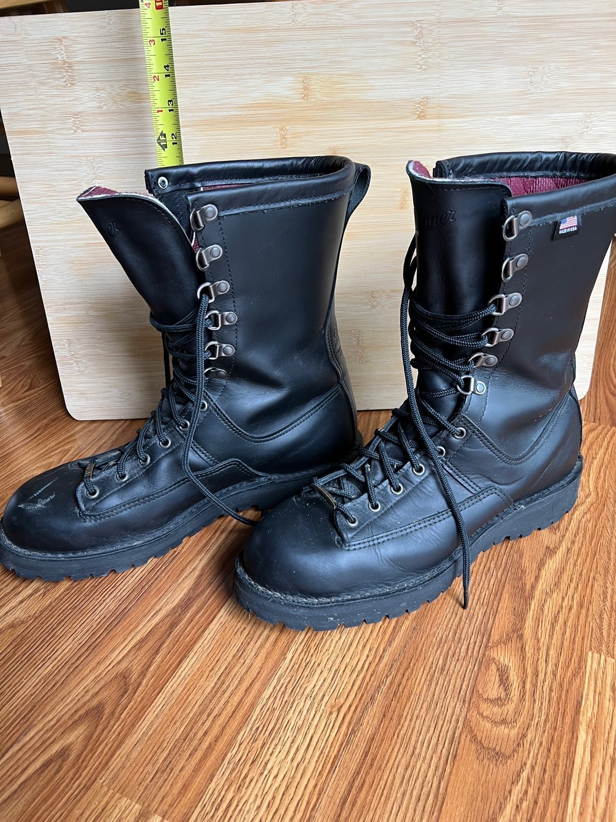 Danners men boots size 12 EE leather steel toe black