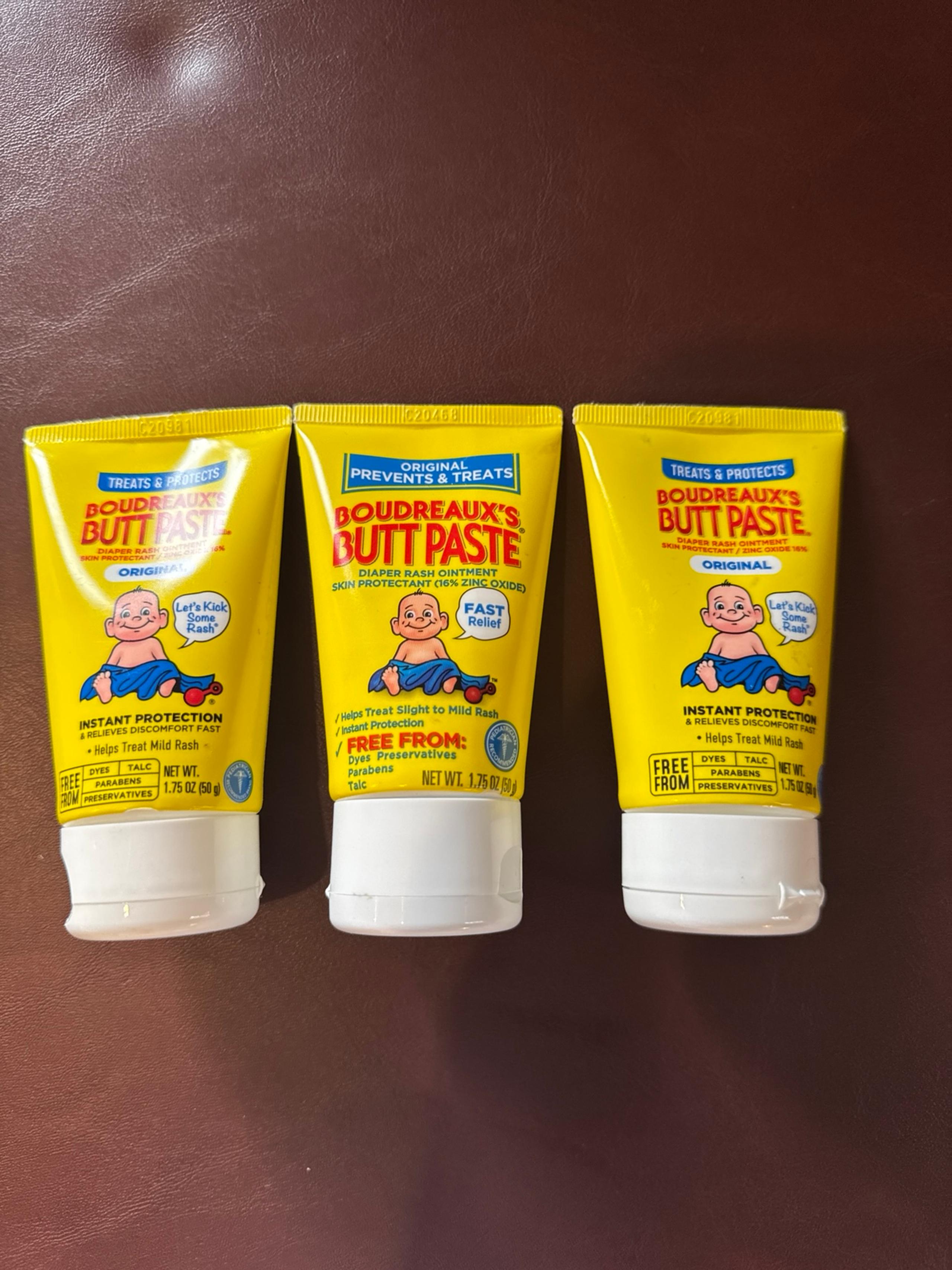 3 Boudreaux’s Butt Paste Diaper Rash Creams