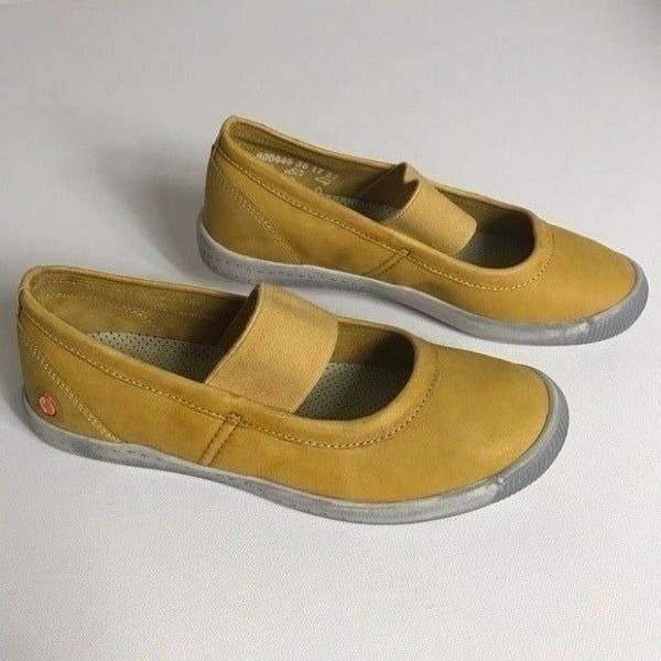 Softinos by FLY London Ion Washed Leather Shoes Size: EU37 (US6-6.5)