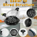 Chicken Shredder Tool Twist for Kitchen, Manual Chicken Breast Grinder