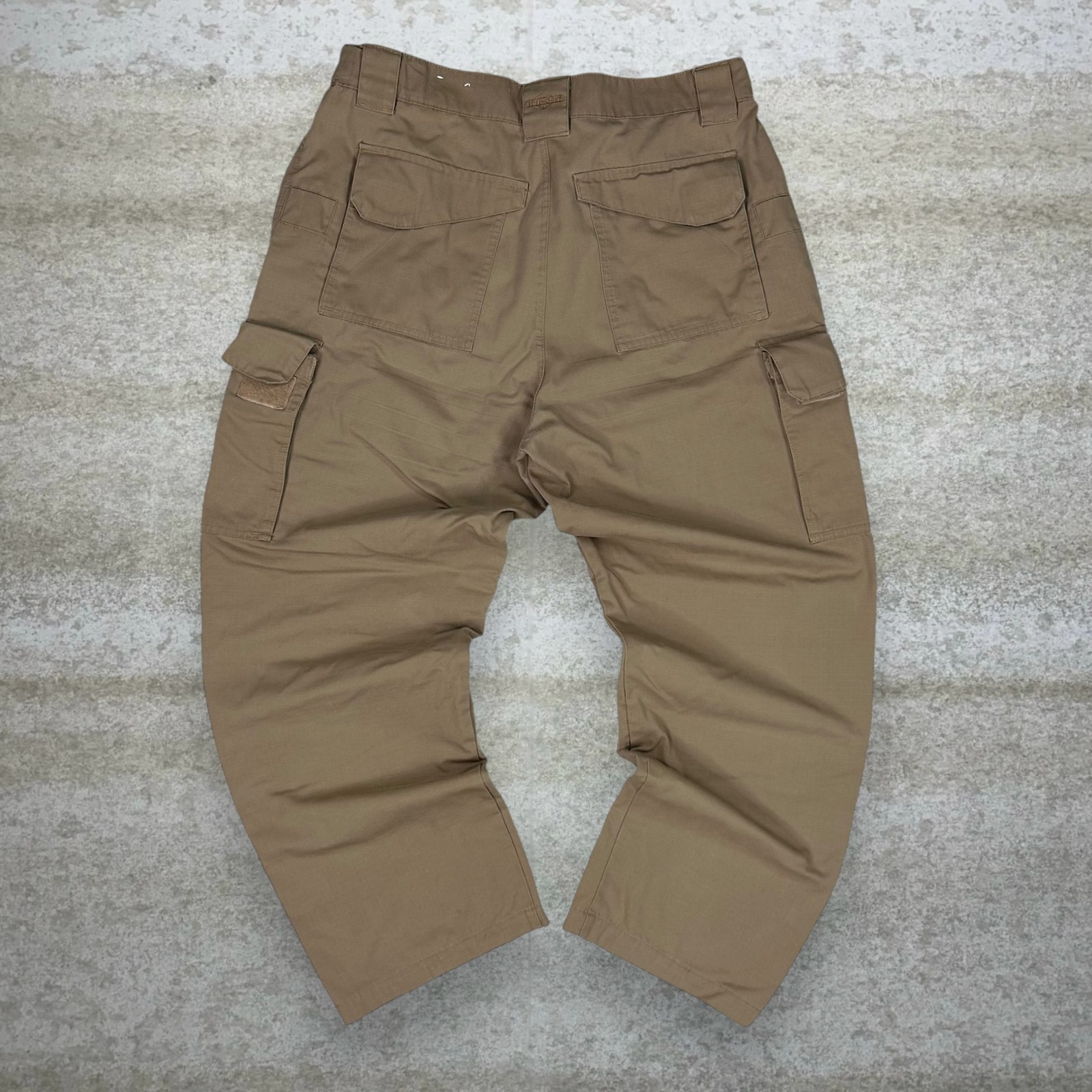 Vintage Tru Spec Tactical Pants Tan Baggy Wide Leg Fit Cargos Military Grade 90s
