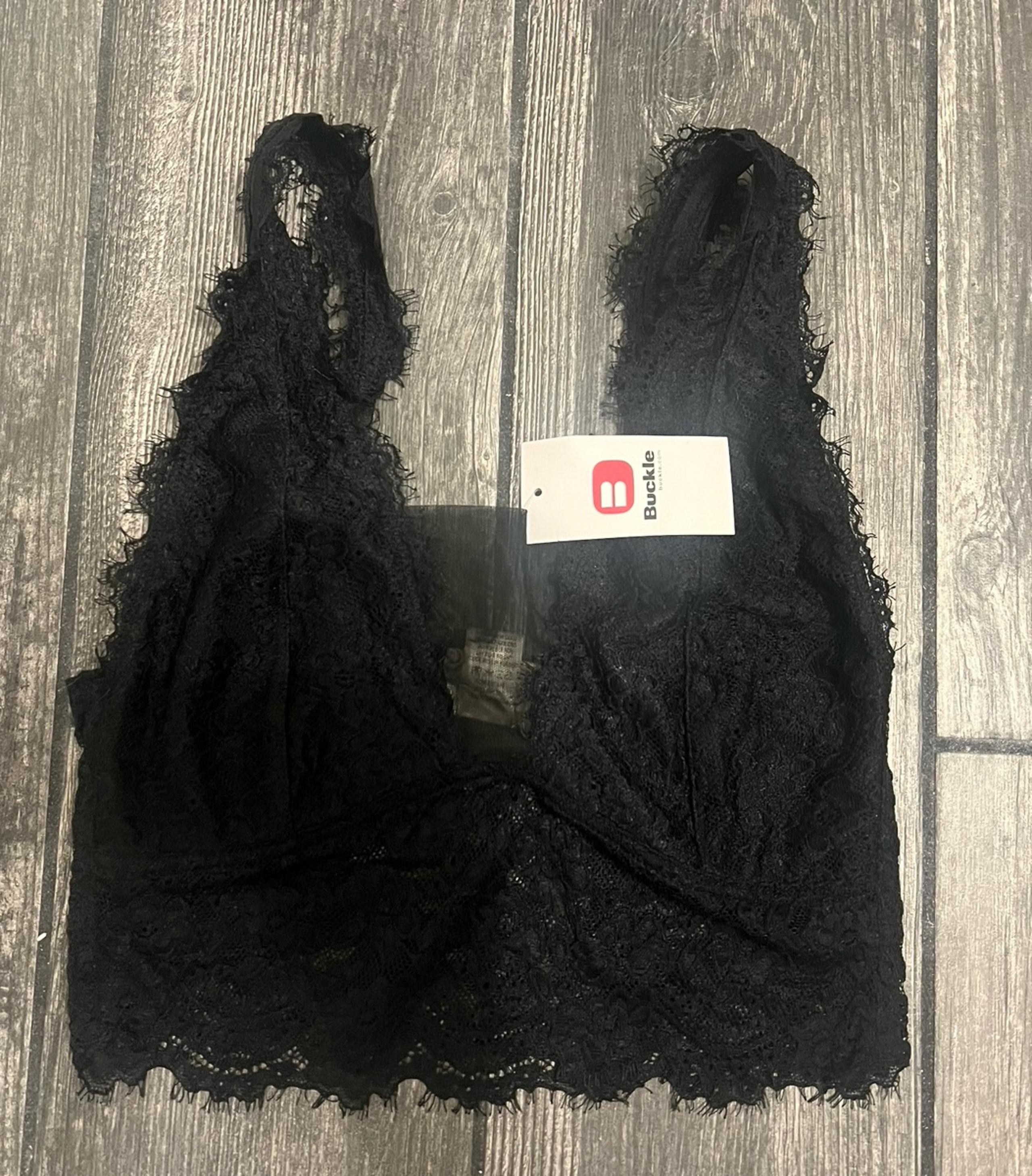 New Buckle daytrip bralette black size small lace
