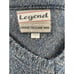 Legend Genuine Shetland Wool Made in USA Navy Blue men's Large Sweater