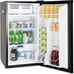 BLACK 3.2 Cu Ft Black Retro Bar Fridge with Side Bottle Opener-fgds55