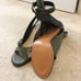 10 Crosby Green/black Sandal Heels 10 M