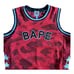 BAPE red camo ‘88 jersey