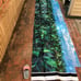 Tarp (front) for tent booth/ corn design