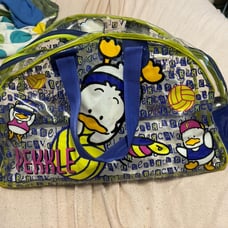 Sanrio pekkle vintage duffle vinyl bag 1996