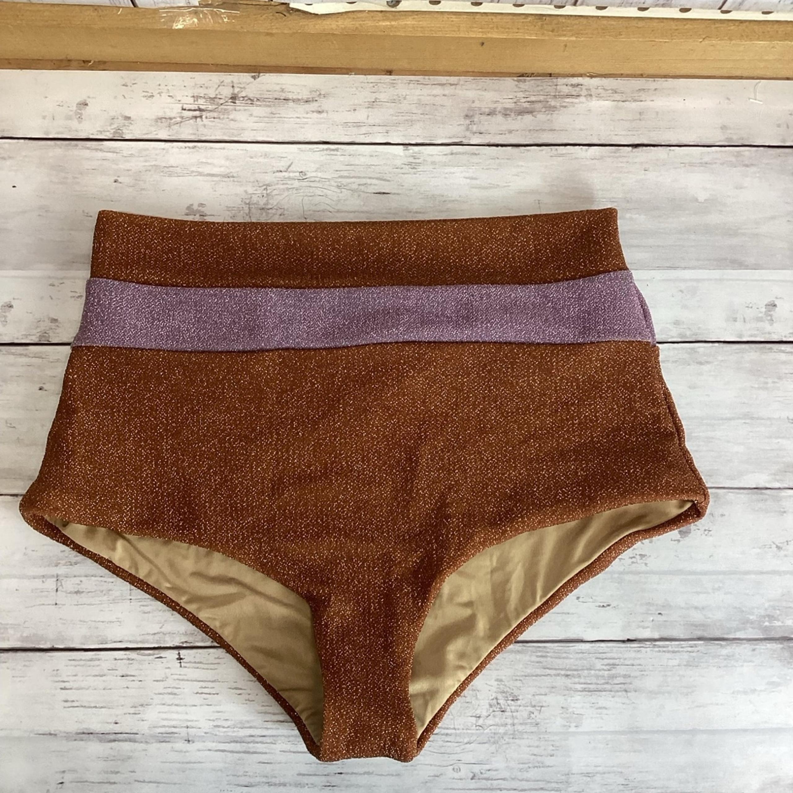 Women swim bottom beach summer vibrant spring size L beach riot Rikki new