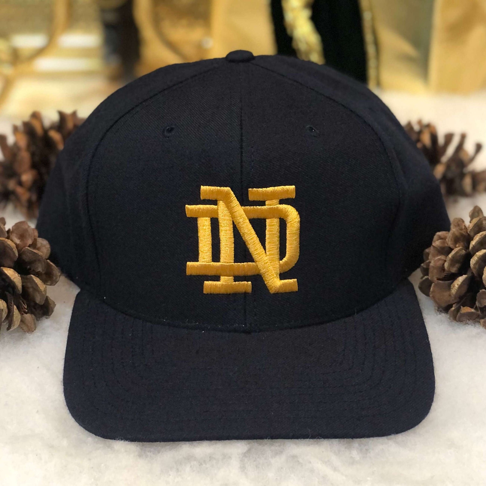 Vintage 90s NCAA Notre Dame Fighting Irish Summer Football Camp Snapback Hat