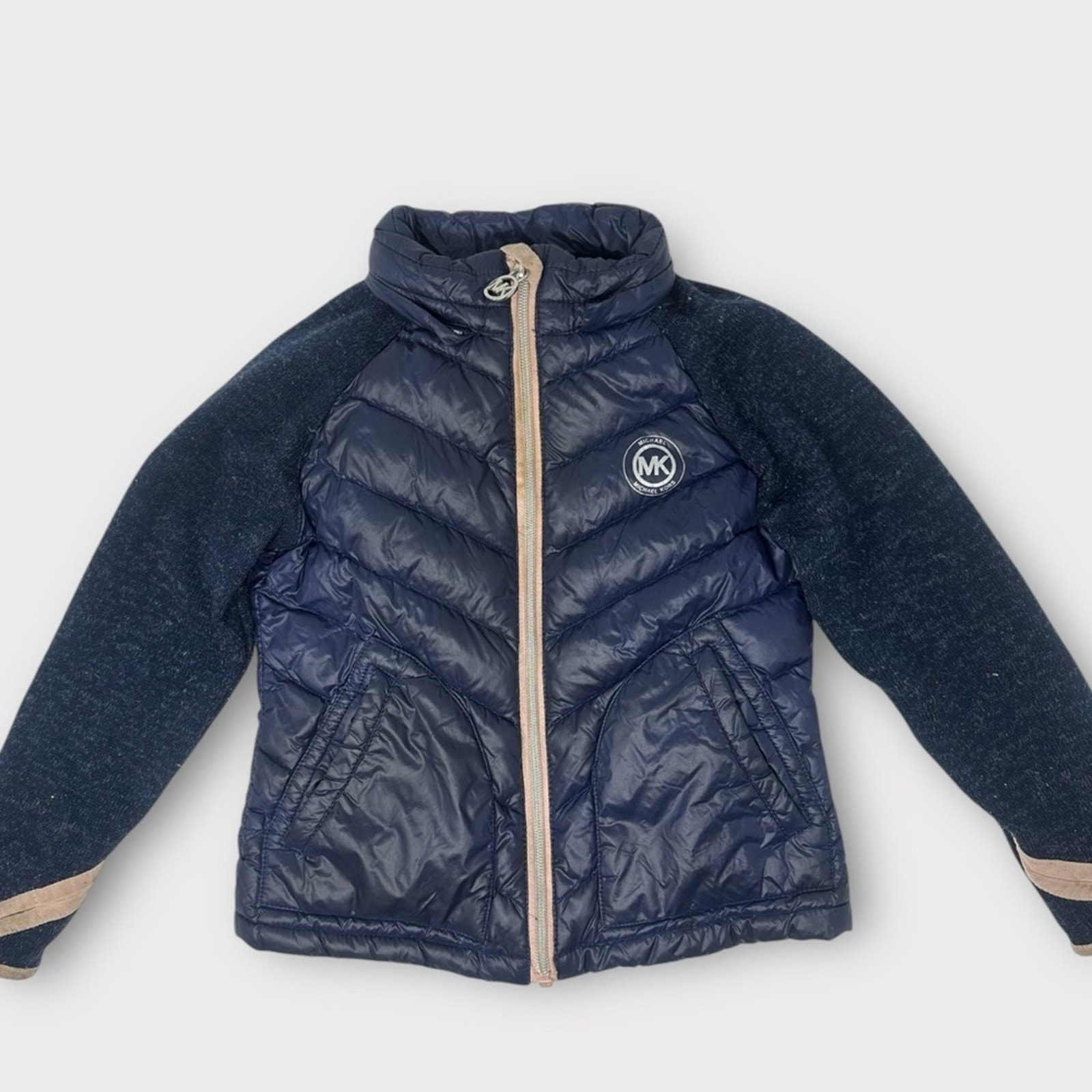 MICHAEL Michael Kors Boys’ Goose Down Puffer Quilted Jacket Coat Blue Size 4T