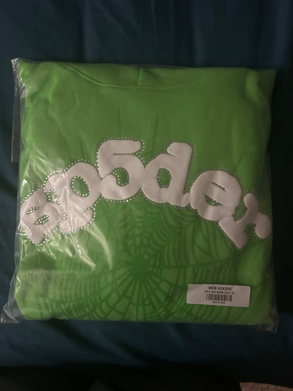 Green Sp5der Hoodie
